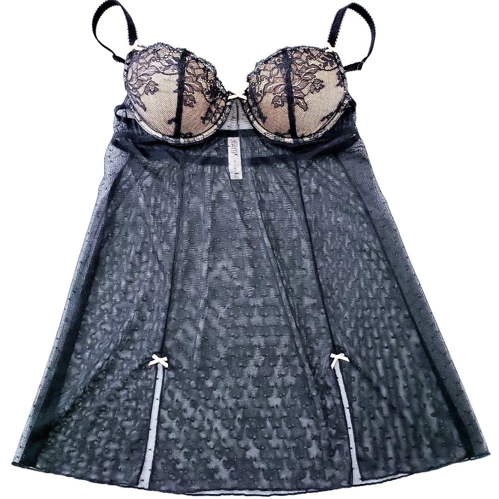Nwot Gilligan & Omally Black Lace Bra Nigh